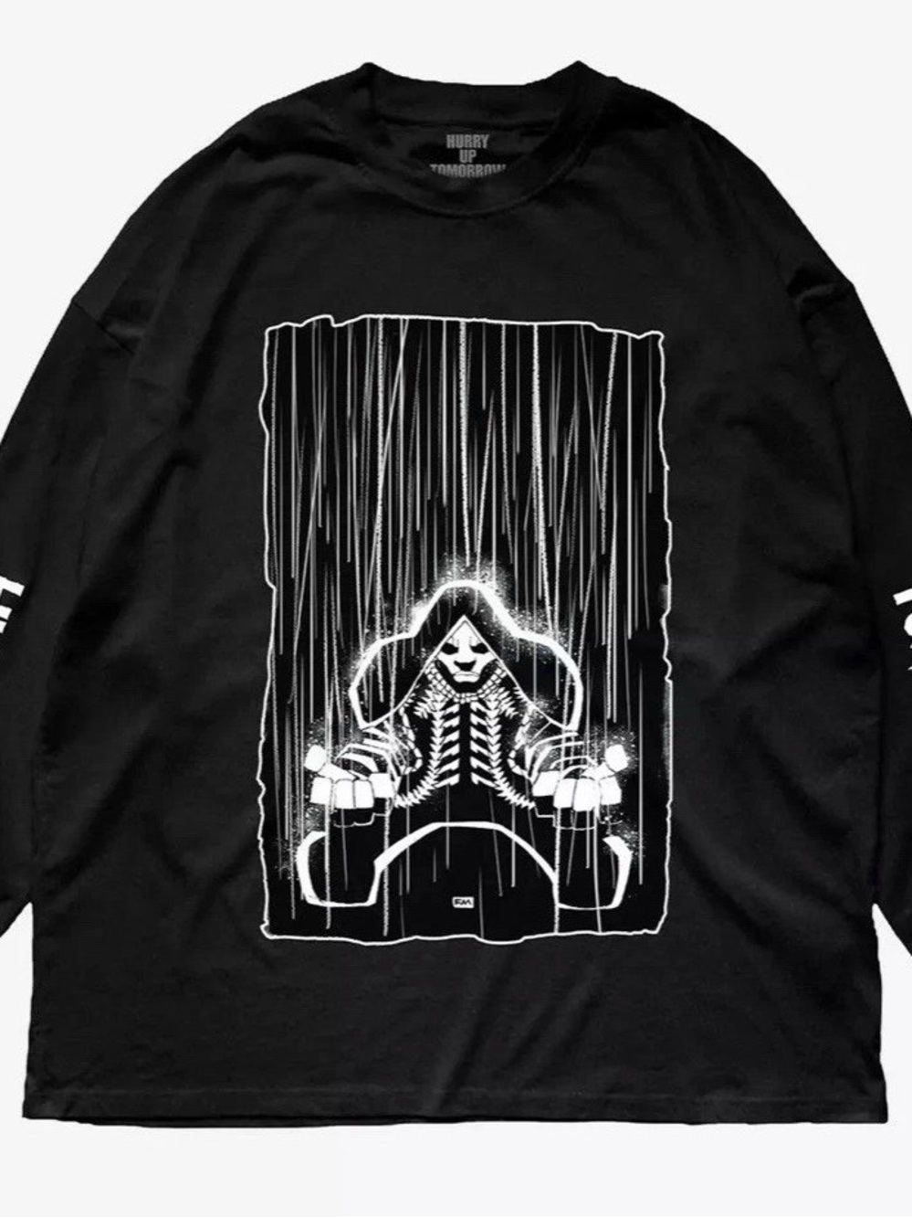 NWT THE WEEKEND HURRY UP TOMORROW FRANK MILLER ART WORK LS T-SHIRT SZ S